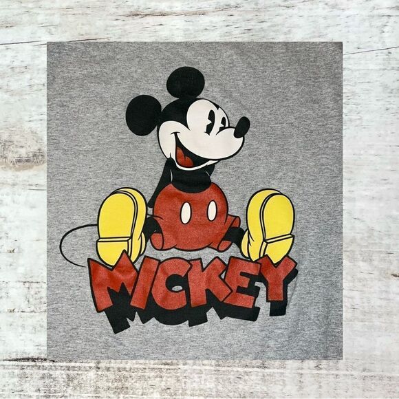 Disney Classic Mickey Mouse Sitting Pose T Shirt Mens Size Medium - Picture 2 of 5